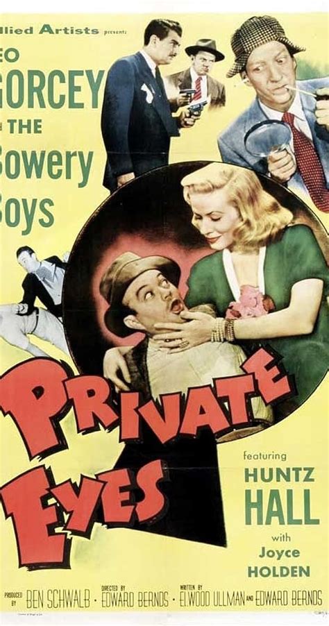 cast of private eyes 1953|wookalar pictures.